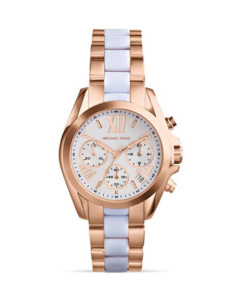 michael kors white ceramic and rose gold|Michael Kors mini rose gold.